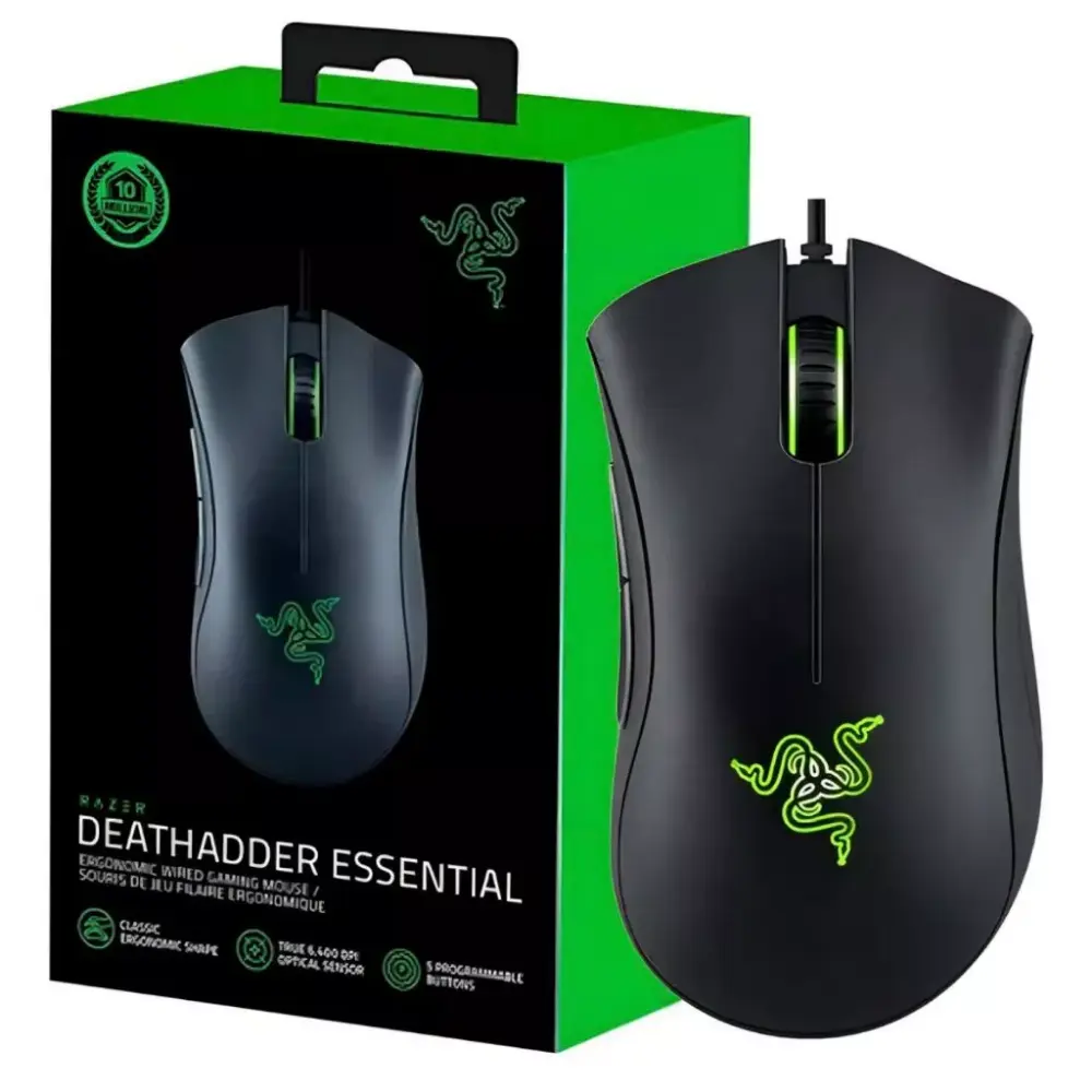 Mouse Gamer Razer DeathAdder Essential - Black