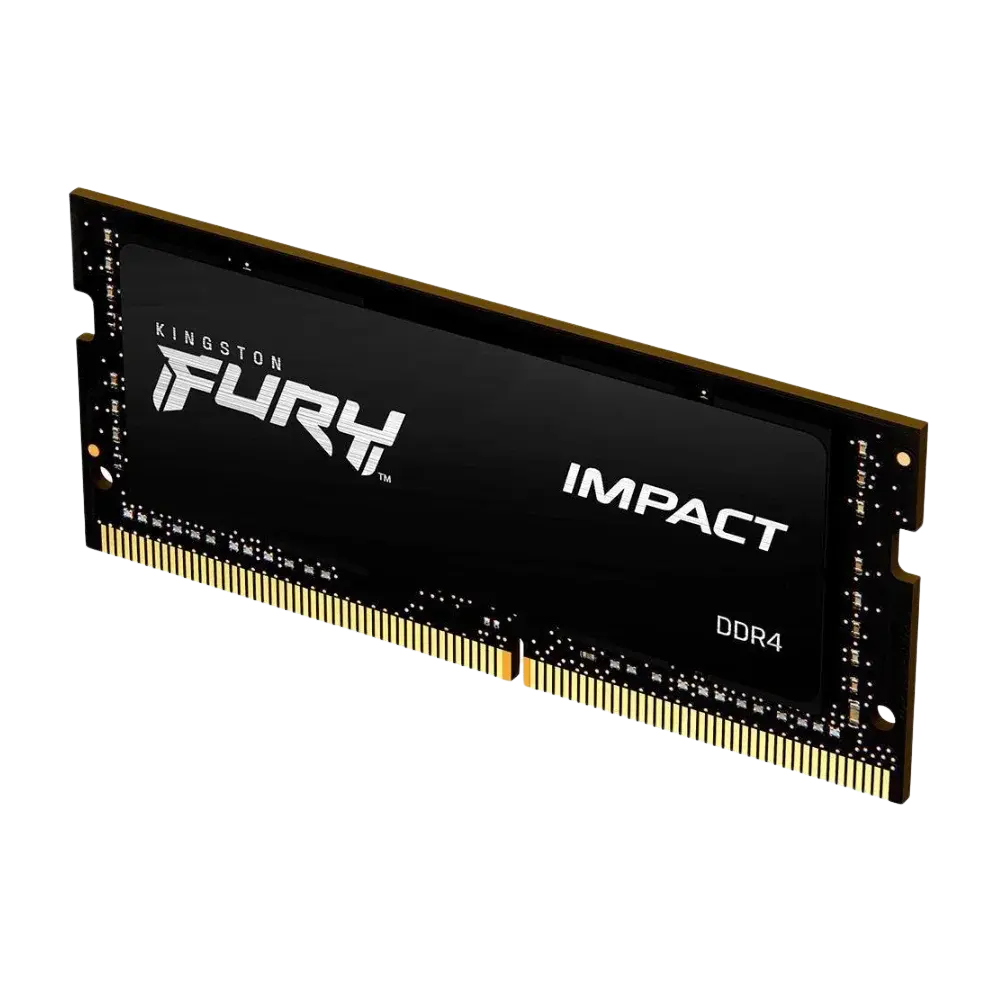 Memória Kingston FURY Impact 16GB (1x16GB) DDR4 3200MT/s CL20 SODIMM Black PnP - KF432S20IB/16
