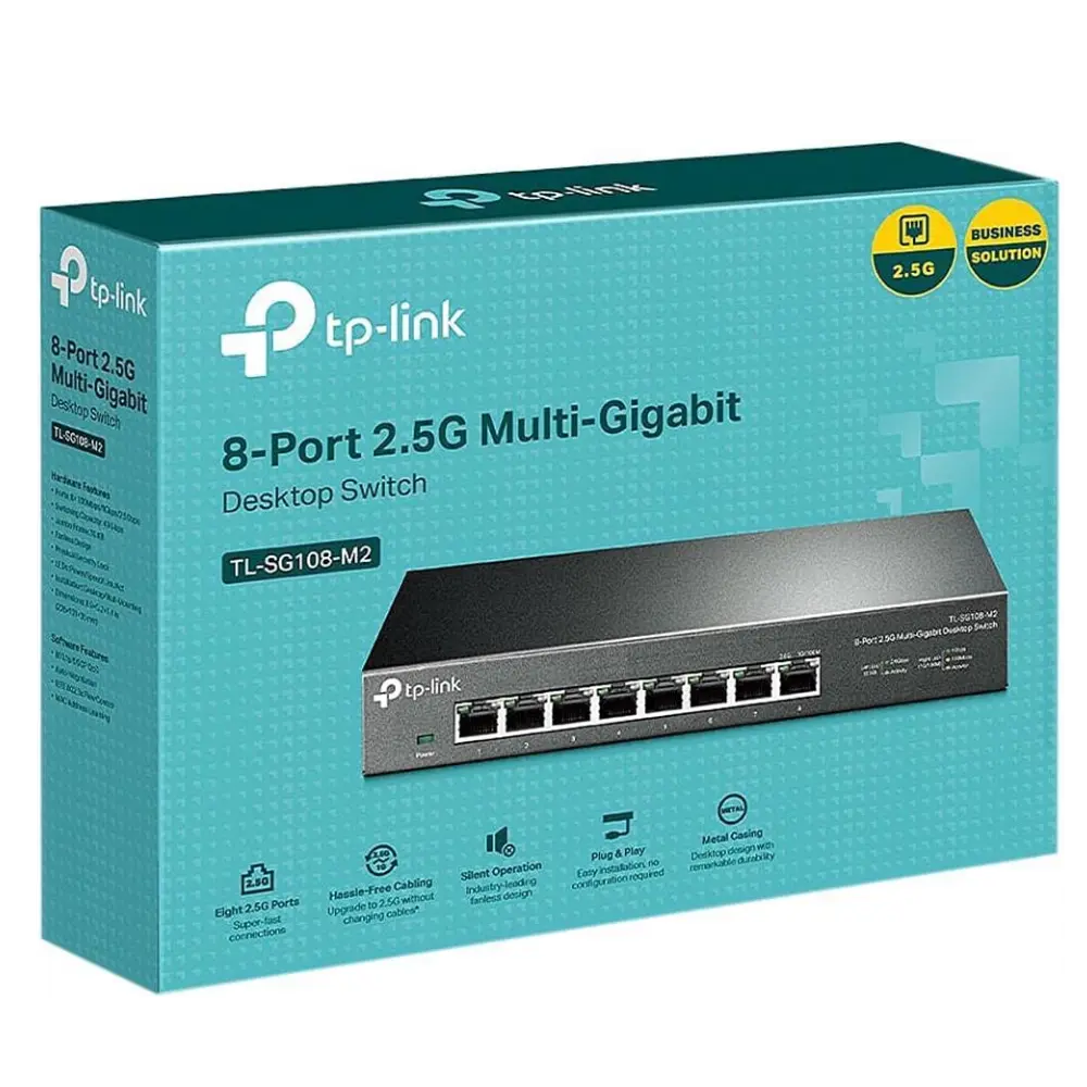 TP-Link TL-SG108-M2 8-Port 2.5G Multi-Gigabit Desktop Switch