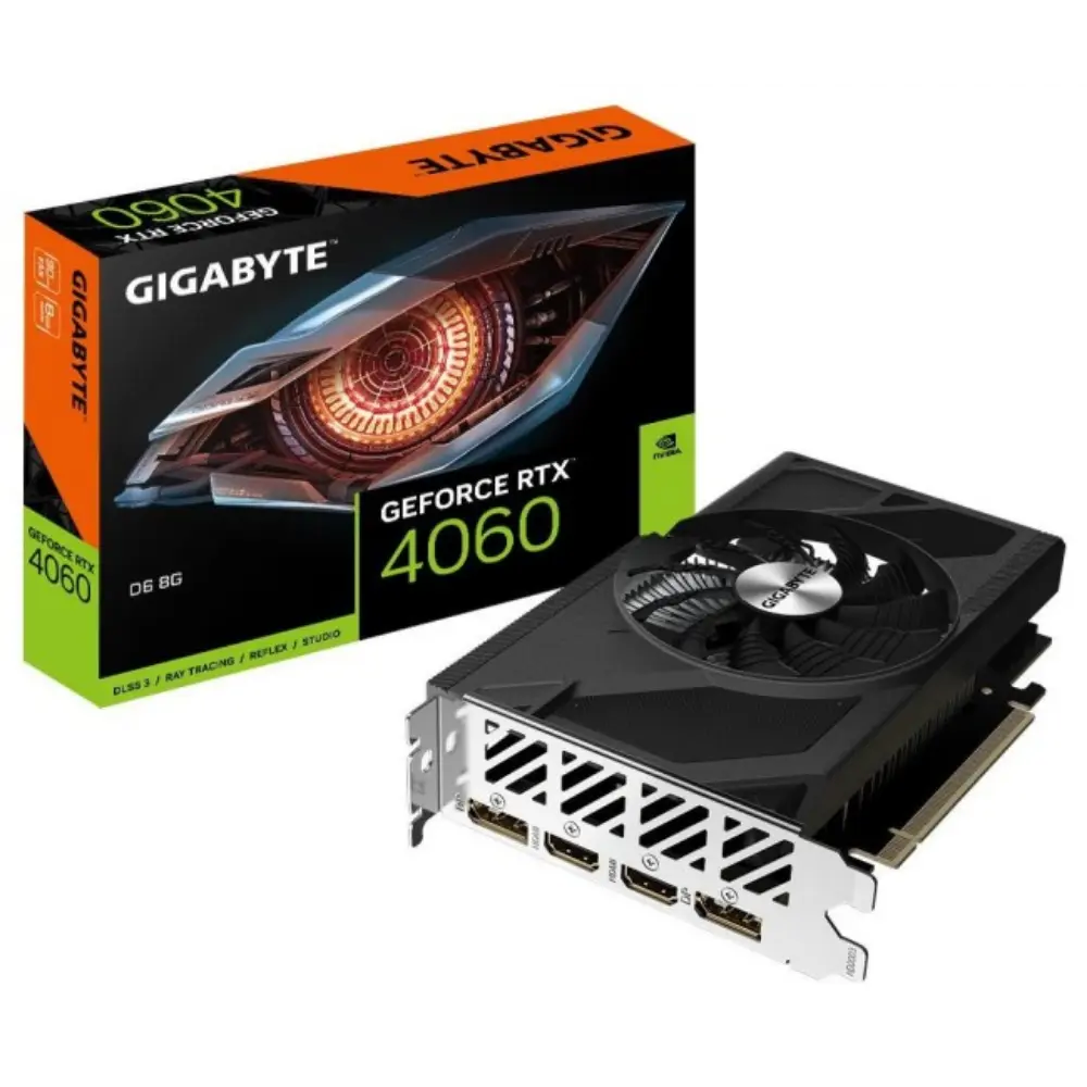 Placa de vídeo GIGABYTE GeForce RTX™ 4060 D6 8G